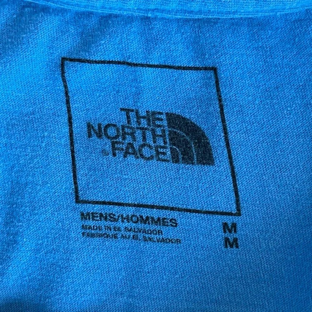 The North Face Men's Blue Box Logo Short Sleeve Graphic Outdoor T-Shirt Size M